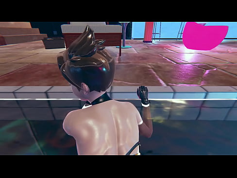 Tracer from Overwatch poolfuck in doggystyle and missionary pose underwater hot sex 3d animation porn